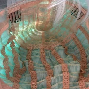 Wig, pastel green, new in bag